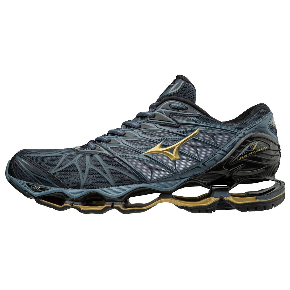 Scarpe Running Mizuno Wave Prophecy 7 Uomo - Nere/Blu - 89651-AWPH